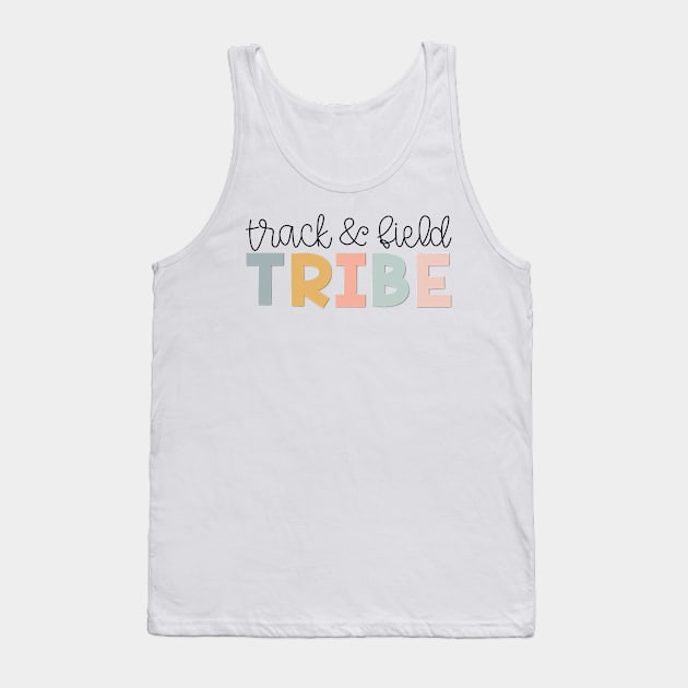 Track & Field Tribe Muted Pastels Tank Top by broadwaygurl18